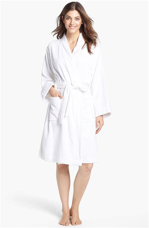 Lauren By Ralph Lauren Cotton Terry Robe In White Lyst