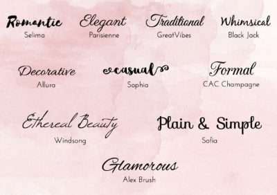 Modern Wedding Fonts - SamsungFontAPKs