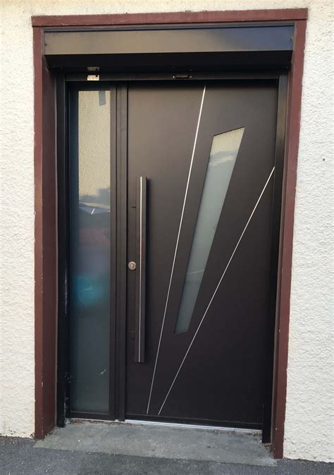 Porte D Entr E Kline Aluminium Sur Mesure Cdm Adomia