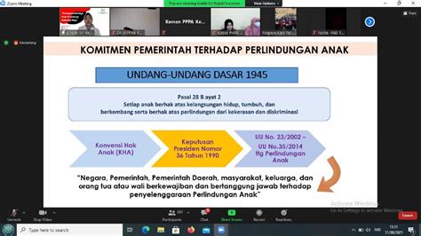 Webinar Rakor Pemenuhan Hak Partisipasi Anak Dalam Perencanaan