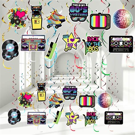 Buy Theme Party Decoration Colorful Hanging Swirl Retro Hip Hop