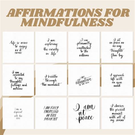 Mindfulness Affirmation Cards For Adults Affirmations For Etsy Uk