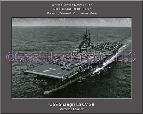 USS Shangri La CV 38 Z : Personalized Navy Ship Photo ⋆ US Navy Veteran ...