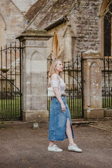 The Denim Maxi Skirt Trend How To Wear It THE JEANS BLOG