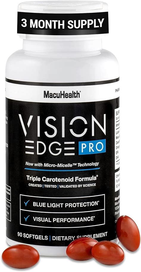 Macuhealth Vision Edge Pro Eye Supplement Essential Carotenoids Blend