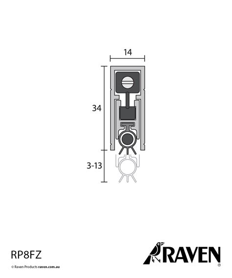 Automatic Door Bottom Seals RP8FZ