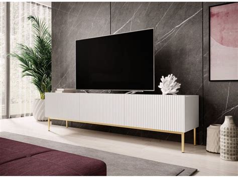 Meuble Tv Cm Kasha Pieds Or Bobochic Living Room Console