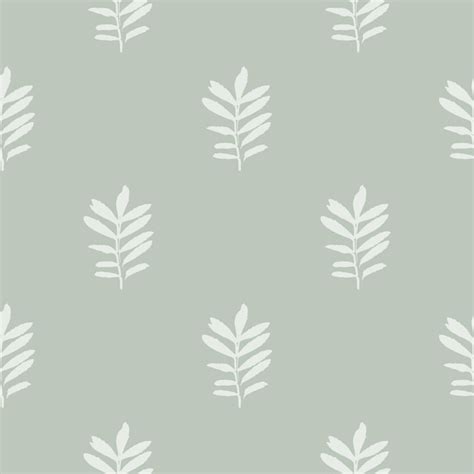 Premium Vector Simple Minimalist Seamless Pattern With Leaves On