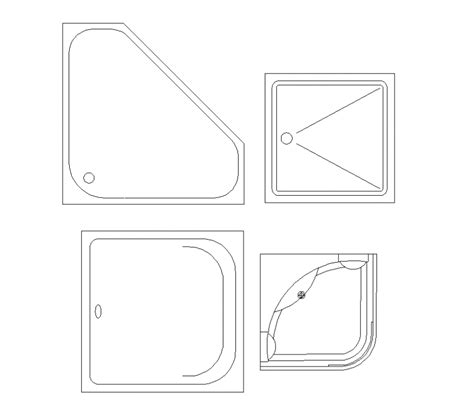 Plan Of Wash Tub Different Design With Sanitary Block Dwg File Cadbull