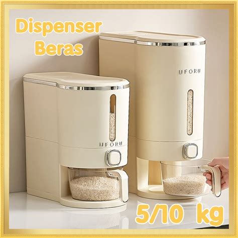 Jual Ready10KG Dispenser Beras Otomatis Food Grade Tahan Serangga