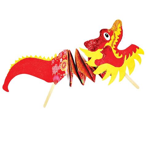 Chinese Dragon Puppet | Masks & Puppets | CleverPatch - Art & Craft ...