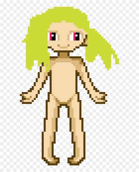 Nena Naked Grid Aphmau Pixel Art Free Transparent PNG Clipart