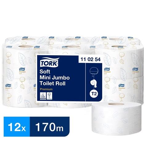 Tork Soft Mini Jumbo Toilet Paper Roll White 170M Jumbo Toilet Rolls