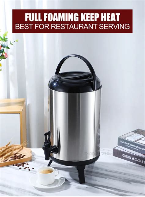 Custom Hot Drink Dispenser Stainless Steel 8 12L Dongzhaowei Buffet Equipment