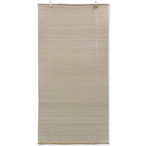 Akozon Stores à rouleau Bambou naturel 4 pcs 120x160 cm 7891450648170