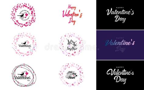 Pink October Logo with Hearts Calligraphy Lettering Isolated on White ...