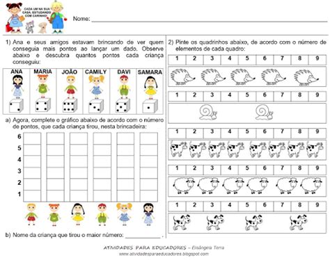 Atividades Para Educadores Ano Atividades De Matem Tica