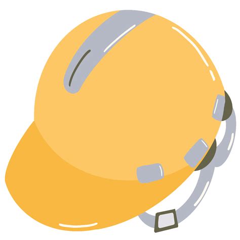 Yellow Safety Helmet Essential Construction Gear 31100461 PNG