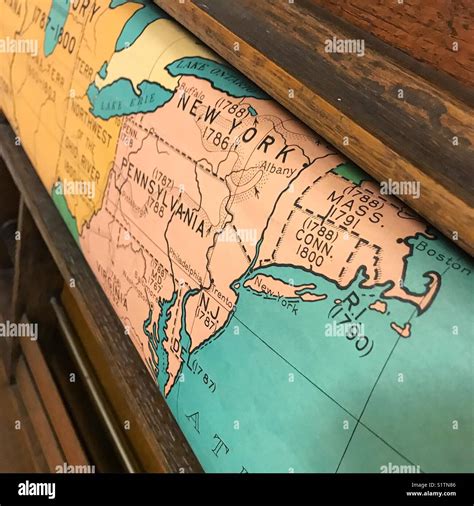 Mappa Vintage Del Delaware Immagini E Fotografie Stock Ad Alta