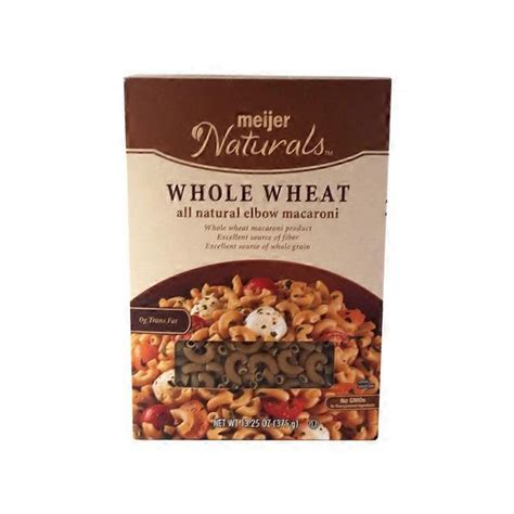 True Goodness By Meijer Whole Wheat Macaroni Product Elbows 13 25 Oz