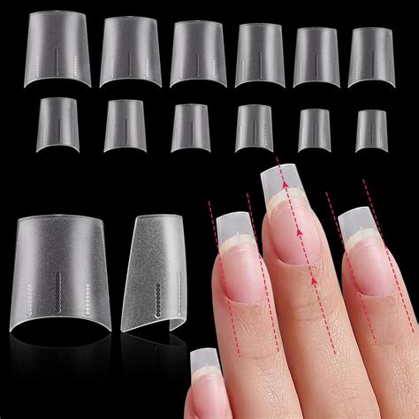 Amazon Lionvison Short Nail Tips Coffin Pcs Gel Nail Tips With