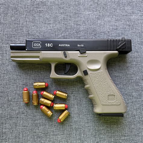 Glock Blowback Pistol Toy Gun Shell Ejecting