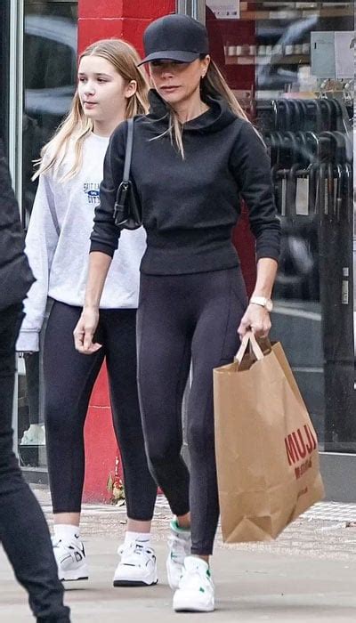 Victoria Beckham steps out with Harper Seven for shopping in London