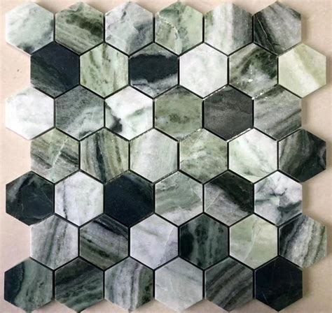 Supply Green Marble Mosaic Tile Wholesale Factory Xiamen VQ Stone Co