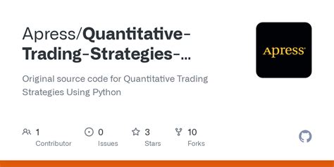 Github Apress Quantitative Trading Strategies Using Python Original