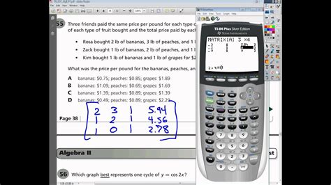 Question Tennessee Algebra Eoc Practice Test Youtube