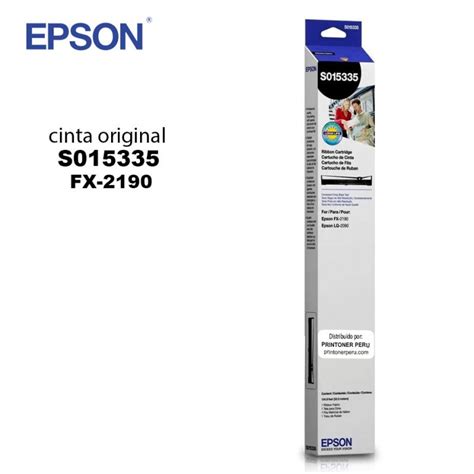 Cinta Epson S015335 Fx 2190 Lq 2090 Original Prin Toner Perú