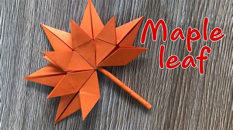 Origami maple leaf How to make maple leaf with paper hướng dẫn cách