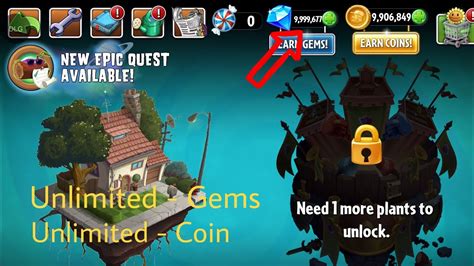 Cheat Plant Vs Zombies 2 Coin And Gems Ios Youtube