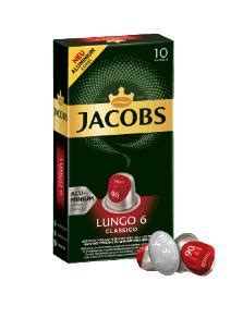 Kavos kapsulės JACOBS Lungo 6 Classico 52g modelis 4057022 žema