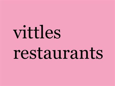 Introducing Vittles Restaurants - Vittles