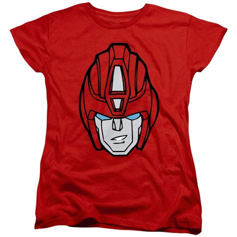 The Transformers Hot Rod Head Womens T Shirt In 2021 Transformers T Shirts T Shirts For