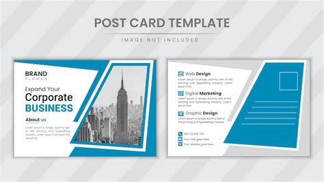 Premium Vector Creative Corporate Business Postcard Design