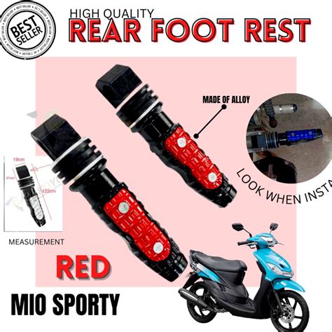 Foot Rest For Motorcycle Honda Adv Red Rear Foot Rest Made Of