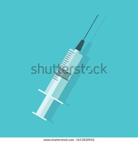 Syringe Empty Syringe Vector Illustration Flat Stock Vector Royalty