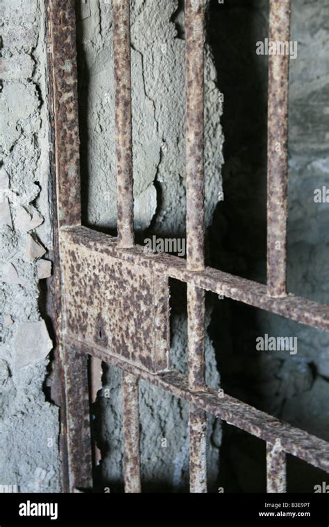 One Old Moody Dark Derelict Empty Prison Cell Stock Photo Alamy