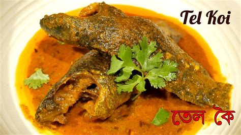 Tel Koi তল কই রসপ Traditional Fish Curry Recipe Tel Koi