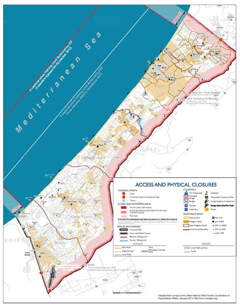 Gaza Map Palestine : Map Of Palestine Distributed In The Gaza Strip By The Hamas Movement ...