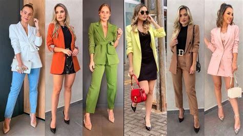 Blazers De Moda Mujer Looks Outfits Y Combinaciones Finas