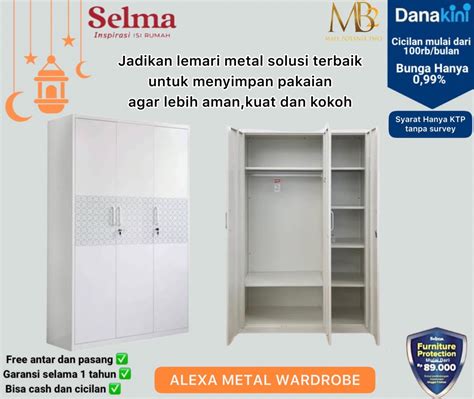 LEMARI METAL 3 PINTU Perabotan Rumah Di Carousell