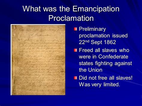 Lincoln And The Emancipation Proclamation Presentation History