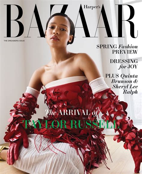 Taylor Russell Harper's Bazaar US 2023 Cover Photos