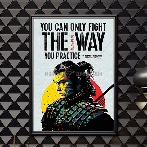 Miyamoto Musashi Poster Japan Art Poster Samurai Art - Etsy