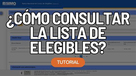 C Mo Se Consulta La Lista De Elegibles Concurso Docentes Rural Y No