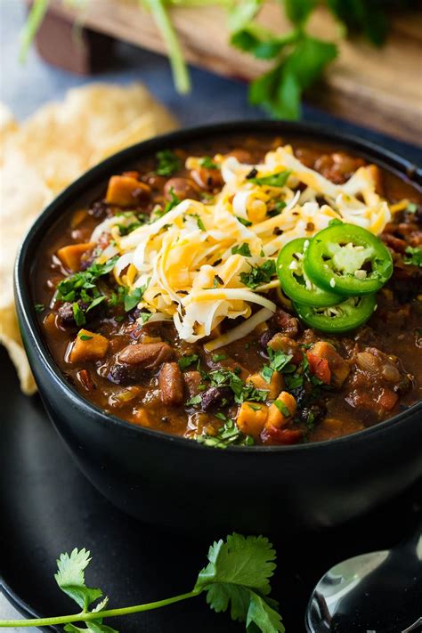 Instant Pot Vegetarian Chili Recipe So Easy Oh Sweet Basil