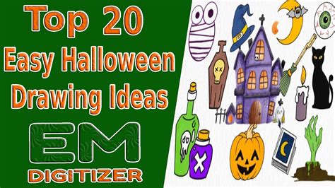 Top 20 Easy Halloween Drawing Ideas By Emdigitizerblog Medium